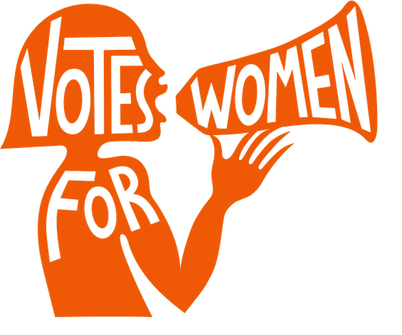logo arancione Votes for women